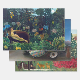 Henri Rousseau - Masterpieces Selection Wrapping Paper Sheet