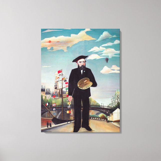 Henri Rousseau - Myself Portrait-Landscape Canvas Print (Front)
