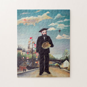 Henri Rousseau - Myself Portrait-Landscape Jigsaw Puzzle
