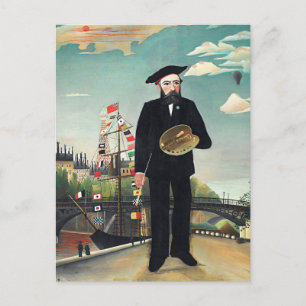Henri Rousseau - Myself-Portrait Landscape Postcard