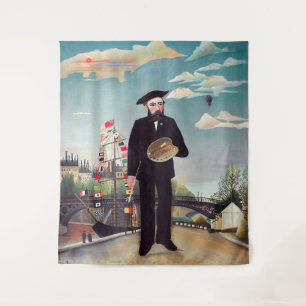 Henri Rousseau - Myself Portrait-Landscape Tapestry