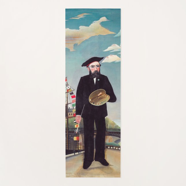 Henri Rousseau - Myself Portrait-Landscape Yoga Mat (Front)