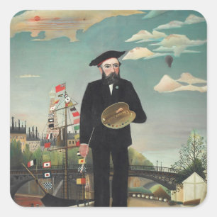 Henri Rousseau - Myself Square Sticker