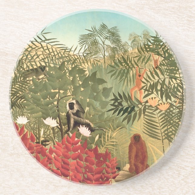 Henri Rousseau Painting Coaster (Front)