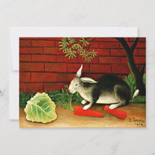 Henri Rousseau painting, Rabbit Card