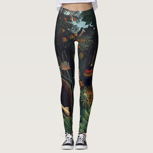 Henri Rousseau Painting The Dream Leggings (Front)