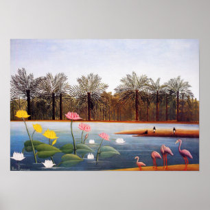 Henri Rousseau Poster Flamants roses