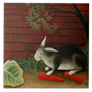 Henri Rousseau - Rabbit Tile