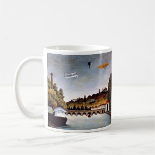 Henri Rousseau - Sevres bridge & hills of Clamart Coffee Mug