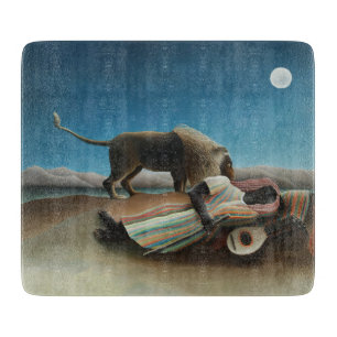 Henri Rousseau Sleeping Gypsy Lion Painting Cutting Board