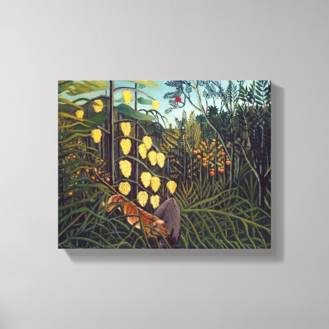 Henri Rousseau Struggle between Tiger and Bull Canvas Print (Front)