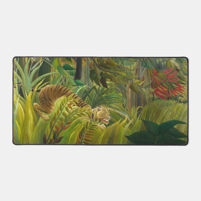 Henri Rousseau - Surprised! Desk Mat (Front)