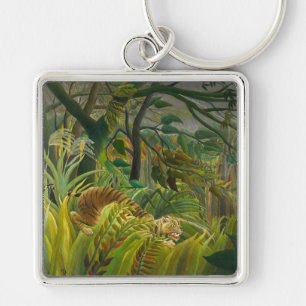Henri Rousseau - Surprised! Keychain