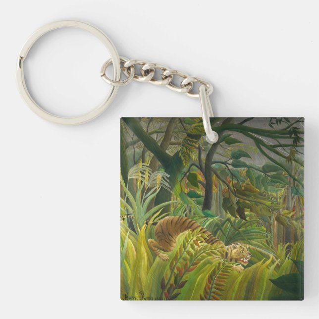 Henri Rousseau - Surprised! Keychain (Front)