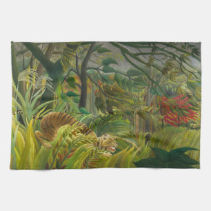 Henri Rousseau - Surprised! Kitchen Towel