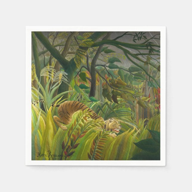 Henri Rousseau - Surprised! Napkin (Front)