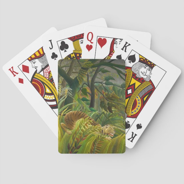 Henri Rousseau - Surprised! Playing Cards (Back)