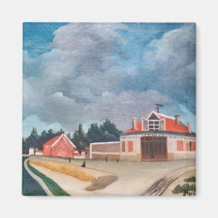 Henri Rousseau - The Chair Factory Magnet