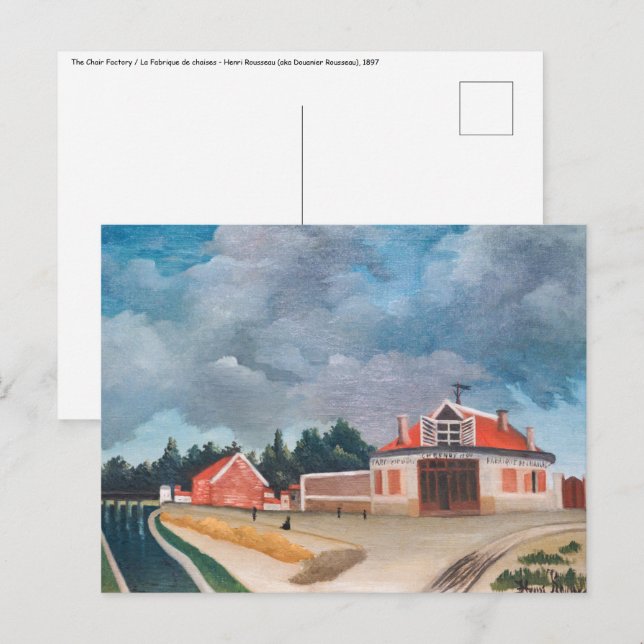 Henri Rousseau - The Chair Factory Postcard (Front/Back)