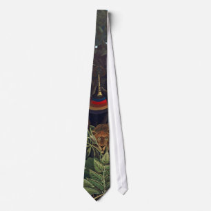 Henri Rousseau The Dream - Jungle Woman w Animals Tie