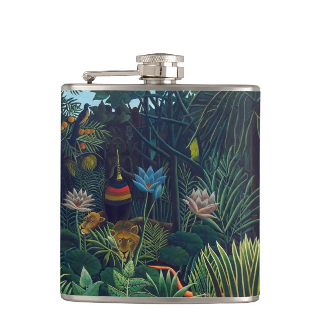 Henri Rousseau - The Dream / Le Reve Hip Flask (Front)