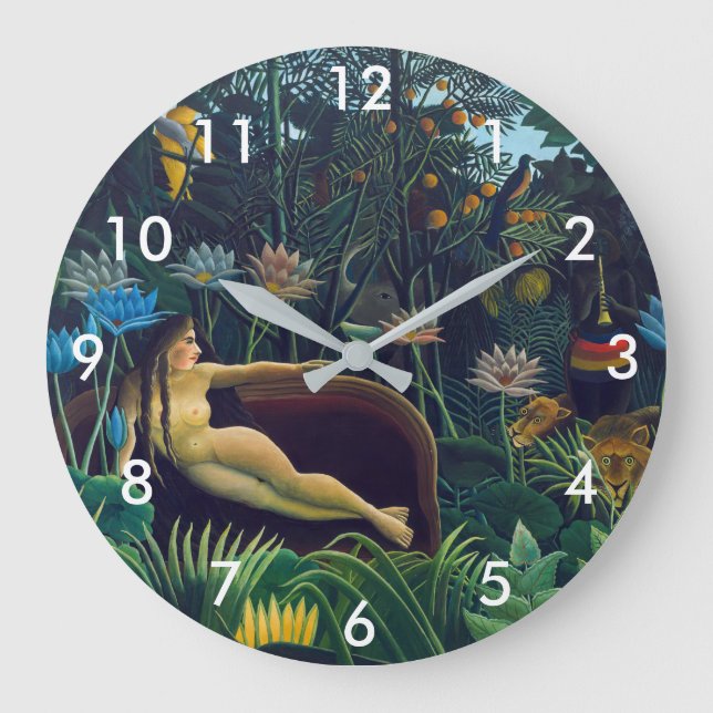 Henri Rousseau - The Dream / Le Reve Large Clock (Front)