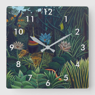 Henri Rousseau - The Dream / Le Reve Square Wall Clock