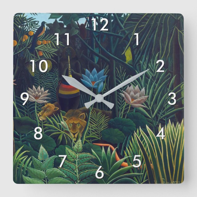 Henri Rousseau - The Dream / Le Reve Square Wall Clock (Front)