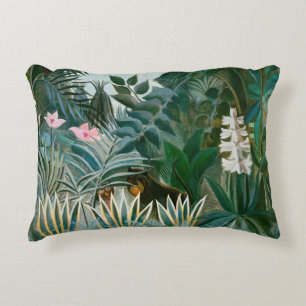 Henri Rousseau - The Equatorial Jungle Accent Pillow