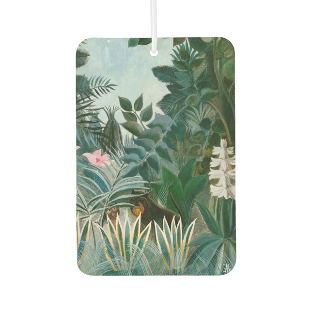 Henri Rousseau - The Equatorial Jungle Air Freshener (Front)