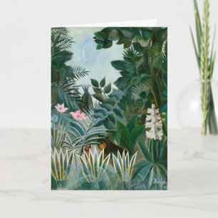 Henri Rousseau - The Equatorial Jungle Card