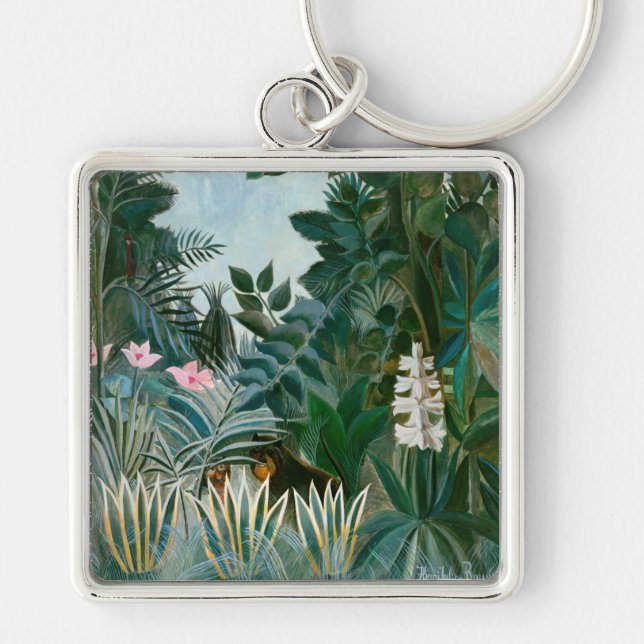 Henri Rousseau - The Equatorial Jungle Keychain (Front)