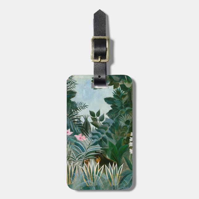 Henri Rousseau - The Equatorial Jungle Luggage Tag (Front Vertical)