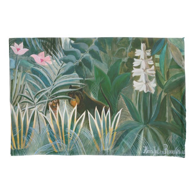 Henri Rousseau - The Equatorial Jungle Pillowcase (Front)