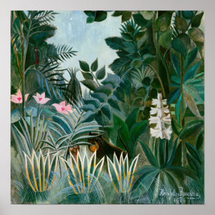 Henri Rousseau - The Equatorial Jungle Poster