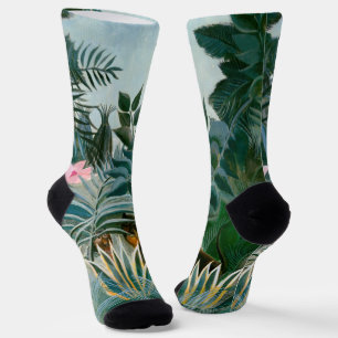 Henri Rousseau - The Equatorial Jungle Socks