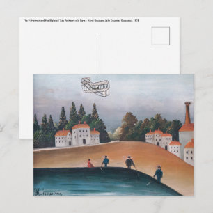 Henri Rousseau - The Fishermen and the Biplane Postcard