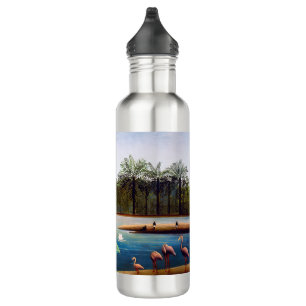 Henri Rousseau - The Flamingoes 710 Ml Water Bottle