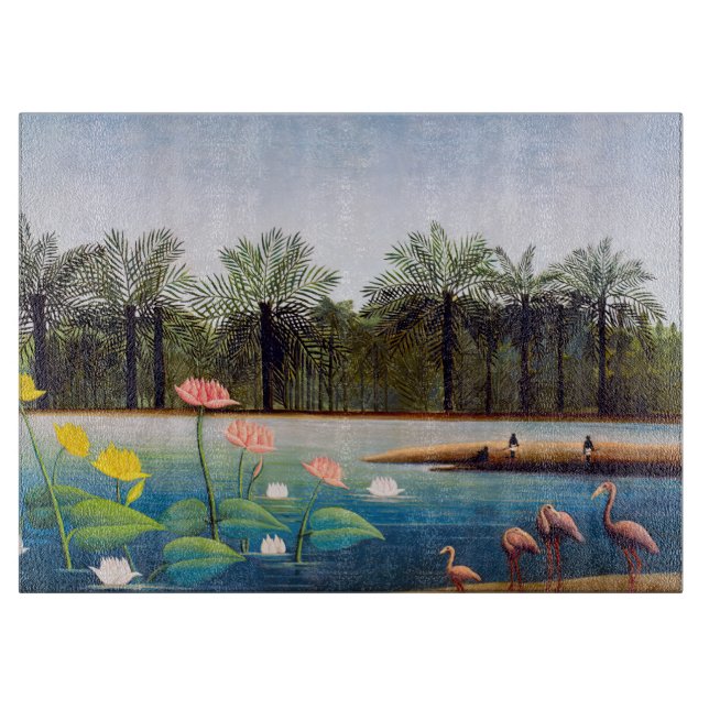Henri Rousseau - The Flamingoes Cutting Board (Front)