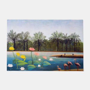 Henri Rousseau - The Flamingoes Doormat