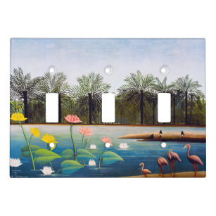 Henri Rousseau - The Flamingoes Light Switch Cover