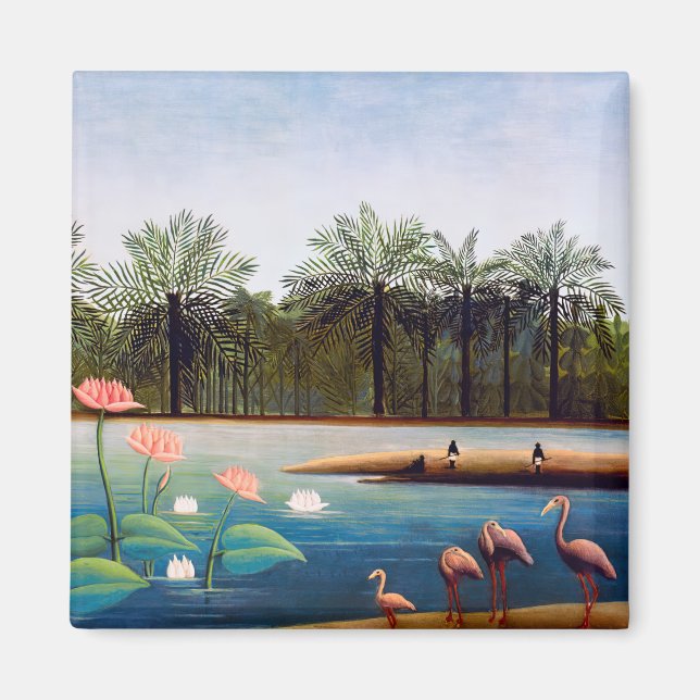Henri Rousseau - The Flamingoes Magnet (Front)