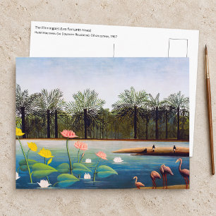 Henri Rousseau - The Flamingoes Postcard