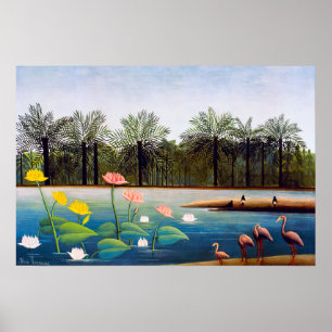 Henri Rousseau - The Flamingoes Poster