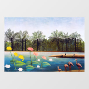 Henri Rousseau - The Flamingoes Window Cling