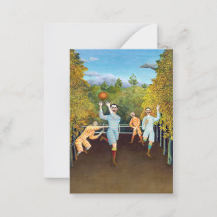 Henri Rousseau - The Football Players Card