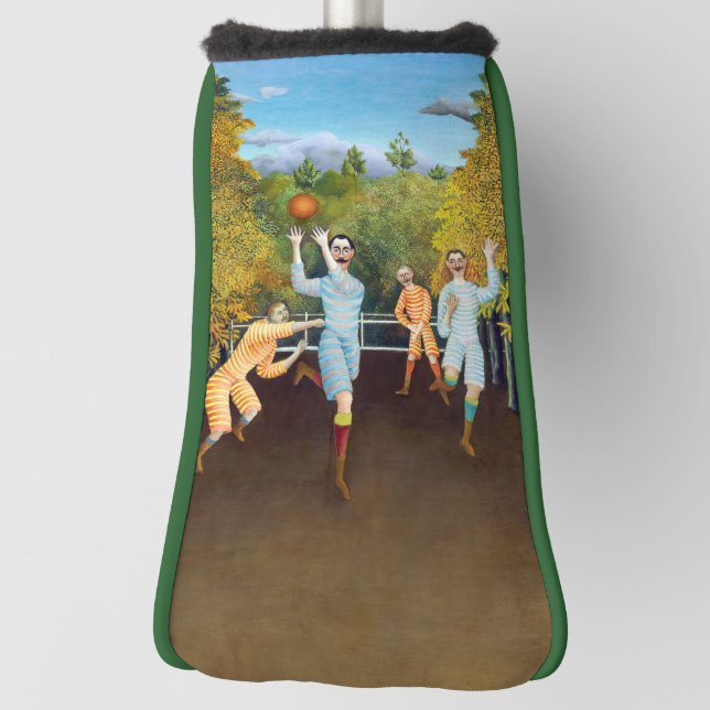 Henri Rousseau - The Football Players Golf Head Cover (Rotate 90)