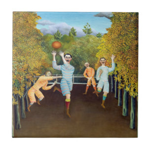 Henri Rousseau - The Football Players Tile