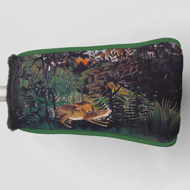 Henri Rousseau - The Hungry Lion Golf Head Cover (Front)