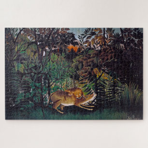 Henri Rousseau - The Hungry Lion Jigsaw Puzzle
